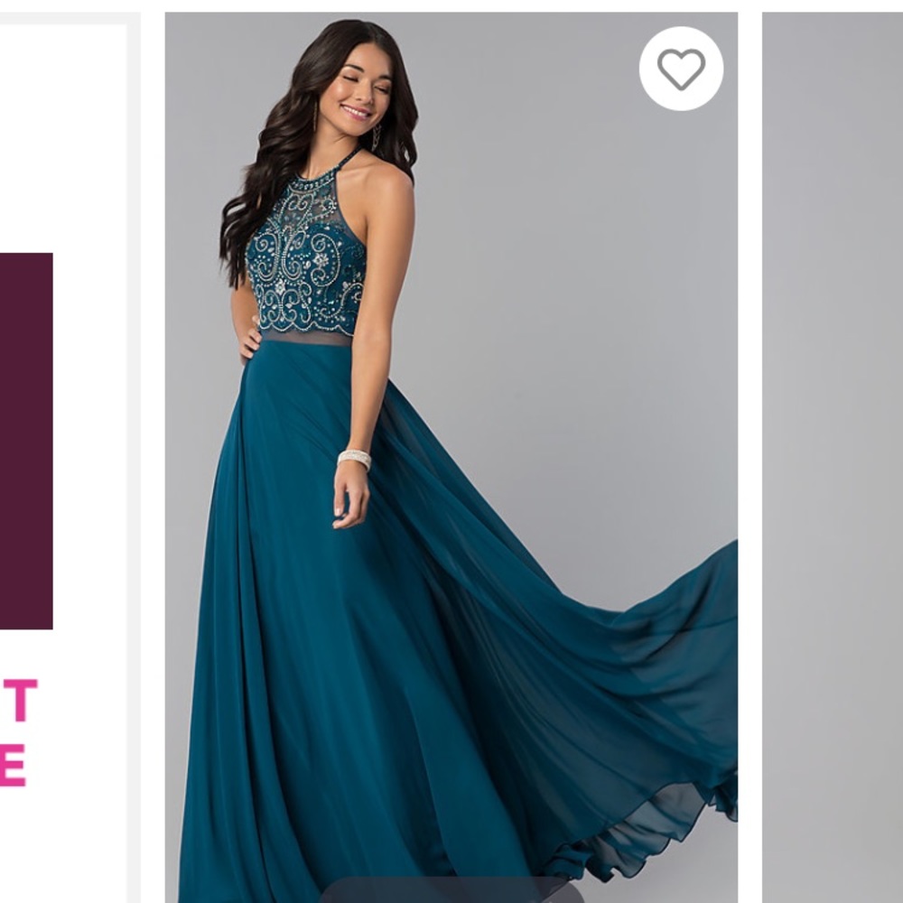 Flowy A-line Prom Dress